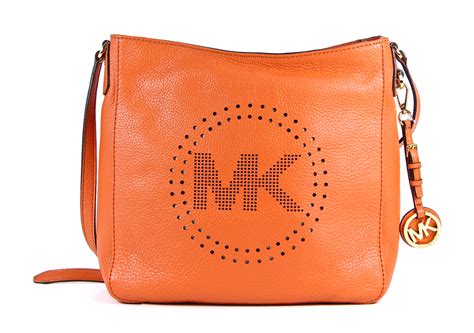 michael kors perforated leather large messenger crossbody bag|Michael Kors extra small crossbody.